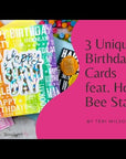 Honey Bee Stamps - Cling Stamps - Celebrate Background