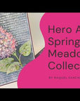 Hero Arts - Spring Meadow Collection - Cling Stamps - Birdsong Script